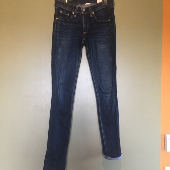 Rag & Bone Mid-Rise Skinny Jeans - Picture 1 of 7